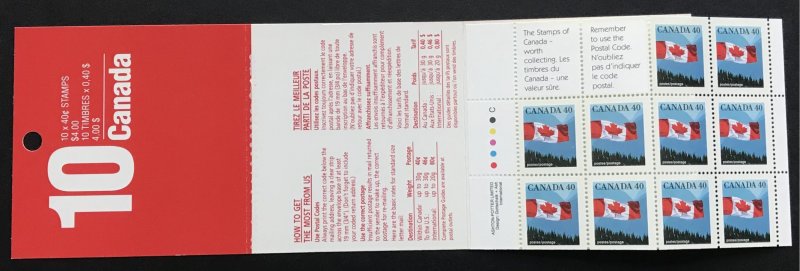 Canada 1169b Flag booklet MNH SCV $7.50