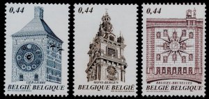 Belgium 2086-8 MNH Clocks