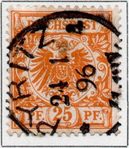 Germany Deutsche Reichspost 25pf Eagle stamp German Empire 1889 SG50