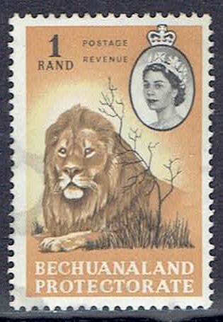 Bechuanaland Protectorate, Scott #192; 1r Queen Elizabeth II, Used