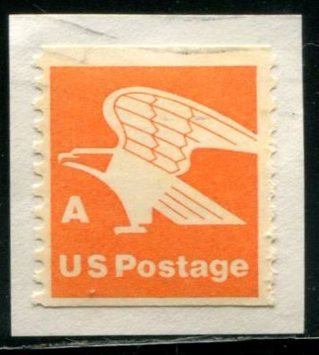 1743 US A Stylized Eagle coil, used on paper
