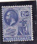 Montserrat-Sc#46- id7-unused hinged 2&1/2p KGV-