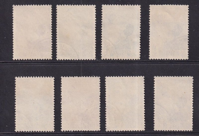 Belgium  #B189-B196  used 1937  queen and prince