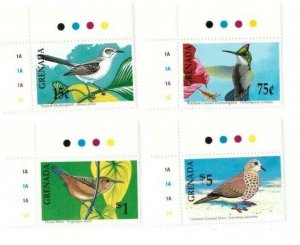 Grenada - 1990 - Birds - Set Of 4 Stamps - MNH