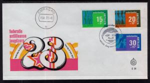 Netherlands Antilles B125-B127 U/A FDC