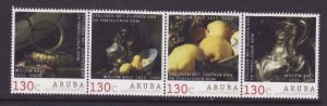 Aruba-Sc#587-90c-  id5-unused NH sheet-Personalized stamps-Willem Kalf-2017-