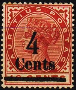 Mauritius. 1899 4c on 16c S.G.137 Unmounted Mint