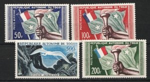 1957 French Togo Sc# C22-25 - (airmail) MH stamp set Cv$22.50