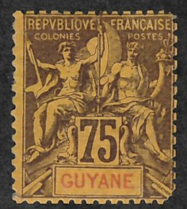 French Guinea #48 Mint Hinged 30% of SCV $37.50 **FREE SHIPPING**