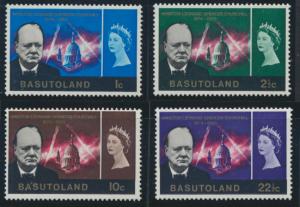 Basutoland  SG 102 / 105  Mint Hinged set of 4  Churchill