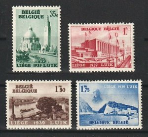 BELGIUM 1938 Water Exhibition (4v Cpt) Fresh MLH CV$14