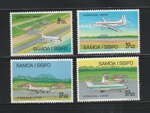 Samoa C7-C10 Set MNH Planes (A)