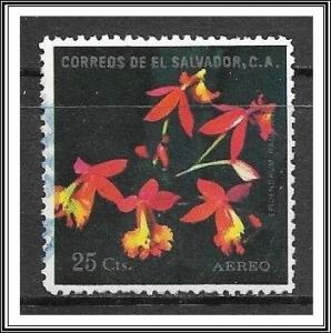 Salvador #C376 Air Mail Orchids Used