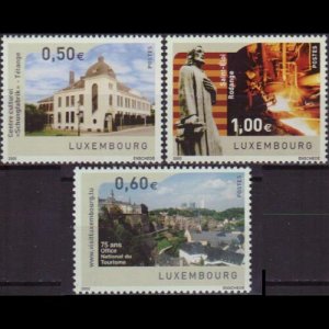 LUXEMBOURG 2005 - Scott# 1158-60 Tourism Set of 3 NH