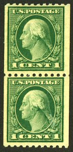 U.S. #486 MINT PAIR OG NH