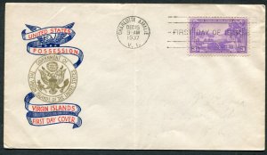 802 3c Virgin Islands First Day Cover