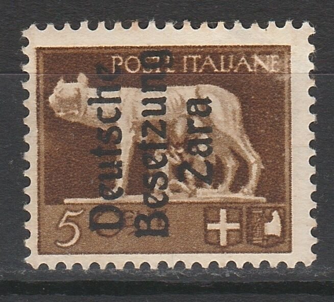 ZARA GERMAN OCCUPATION 1943 ITALY 5C MNH ** 