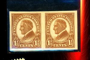 U.S. #576 MINT Pair VF HR  