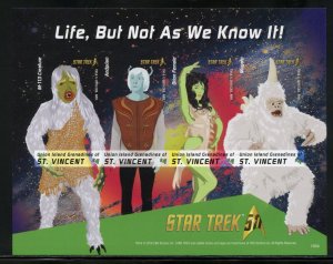 CLEARANCE SALE UNION ISLAND STAR TREK  LIFE... IMPERF SHEET  MINT NH