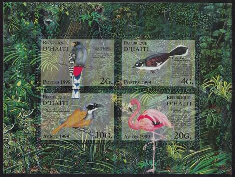 Haiti Birds Flamingo Trogon Warbler MS SG#MS1644 SC#912a