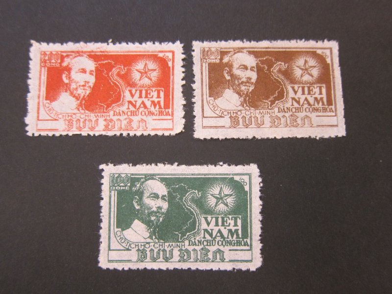 Vietnam 1951 Sc 1-3 set MNH