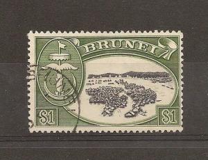 Brunei 1968 $1 Water Village SG129 fine used