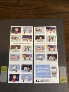 Scott#5021-30-Charlie Brown Booklet Pane of 20 MNH Stamps-2015-US