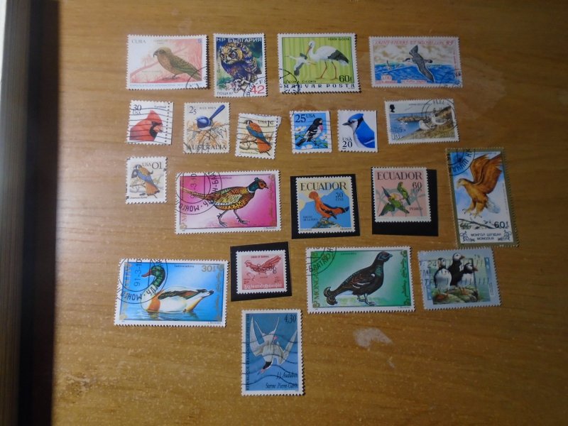 Birds  #  3   used / MNH