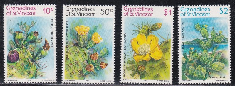 St. Vincent - Grenadines # 239-242, Flowering Cacti, Mint NH, 1/2 Cat.