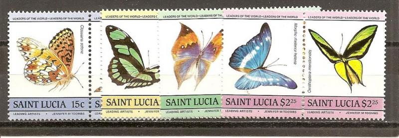 St. Lucia 731-734 MNH