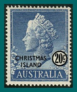 Christmas Island 1958 Queen Elizabeth, MNH 8,SG8