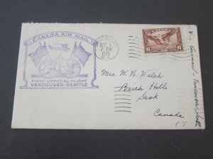 Canada 1935 First Flight cover FFC