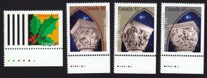 Christmas SCULPTURES * Canada 1995 #1585as-1587as 1588a MNH w/Color ID, Booklets