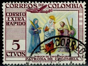 Colombia; 1957: Sc. # C291: Used Cpl. Set