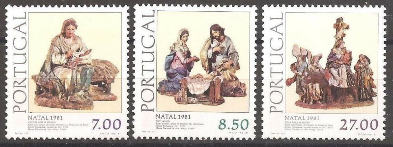 1981 PORTUGAL Christmas Virgin and Child Nativity MNH** 19961 Set-