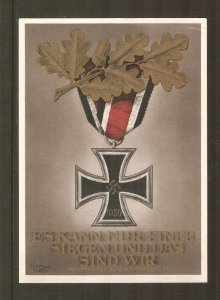 GERMANY Propaganda card showing the Iron Cross