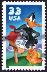 SC#3306a 33¢ Daffy Duck Single (1999) Used