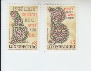 1983 Luxembourg Giant Bible {2} (Scott  691-92) MH