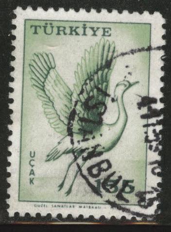 TURKEY Scott C36 Used 1959 Bird Airmail stamp 