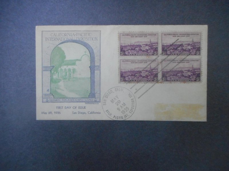 # 773 VF Used  Block...FDC San Diego Expo