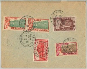 45165 - REUNION - POSTAL HISTORY - REGISTERED LETTER to FRANCE 1936-