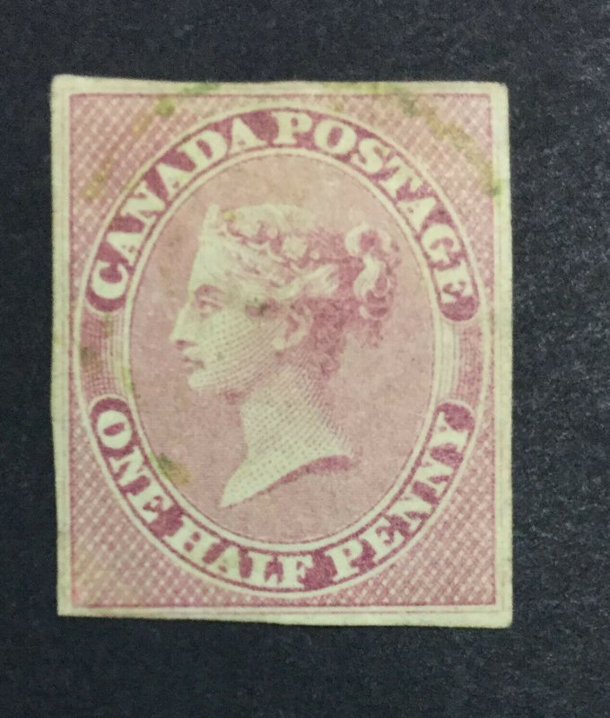 MOMEN: CANADA SG # IMPERF 1852 UNUSED £ LOT #7114