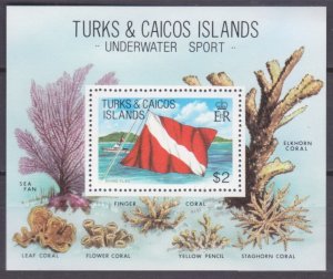 1981 Turks and Caicos Islands 553/B33 Marine fauna