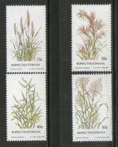 Bophuthatswana 1984 Grasses Flower Trees Plants Flora Sc 116-19 MNH # 1895