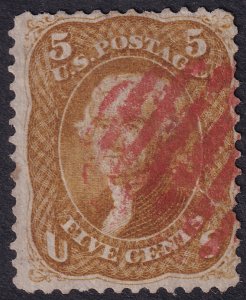 #67 Used, Fine, Small tear (CV $750 - ID36803) - Joseph Luft