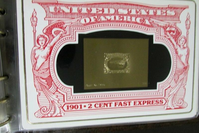 US Stamps 23 Karat Gold Proofs 34 Classics