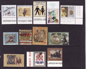 Croatia-Sc#211//251-unused NH group of 12-1994-5-