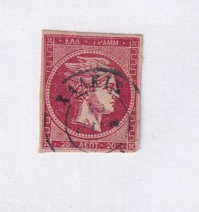 GREECE # 42b HERMES HEAD CAT VALUE $95 US