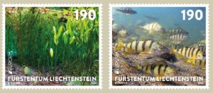 Liechtenstein 2024 Europa CEPT Undewater Fauna and Flora set of 2 stamps MNH