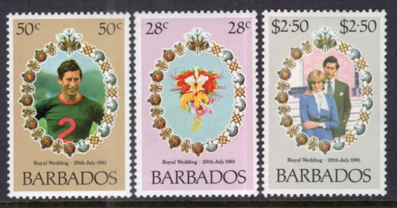 Barbados 547-549 MNH VF